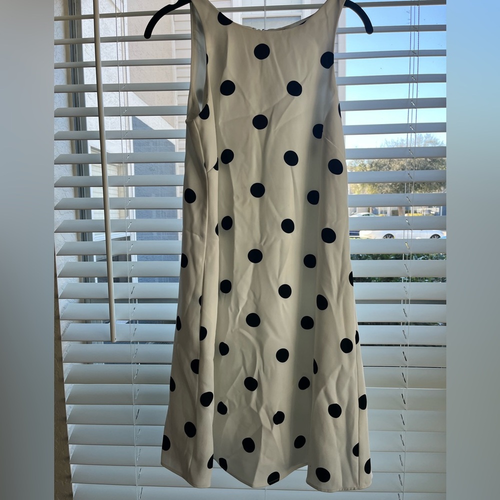 Lauren Ralph Lauren White Dress with Black Polka Dots